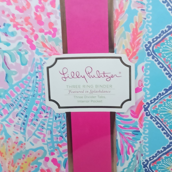 Lilly Pulitzer Three Ring Binder Featured in Splashdance - Picture 2 of 7